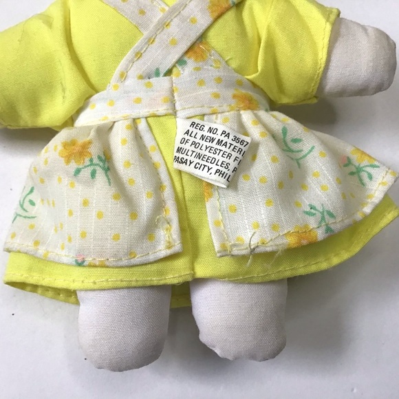 Vintage Bunny Rabbit Stuffed Cloth Dolls 7.5” Farmhouse Country Cottage Decor - Picture 5 of 5